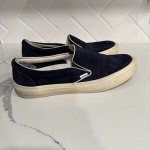 Tom Ford Cambridge Suede Slip-On Sneakers - Navy
